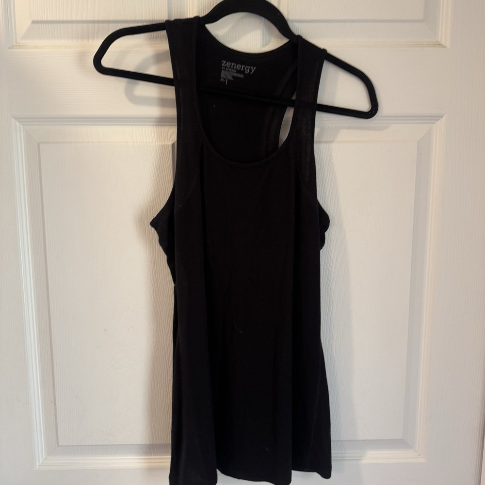 Zenergy by Chico's Women's Tank Sleeveless Stretch Black  Size 1